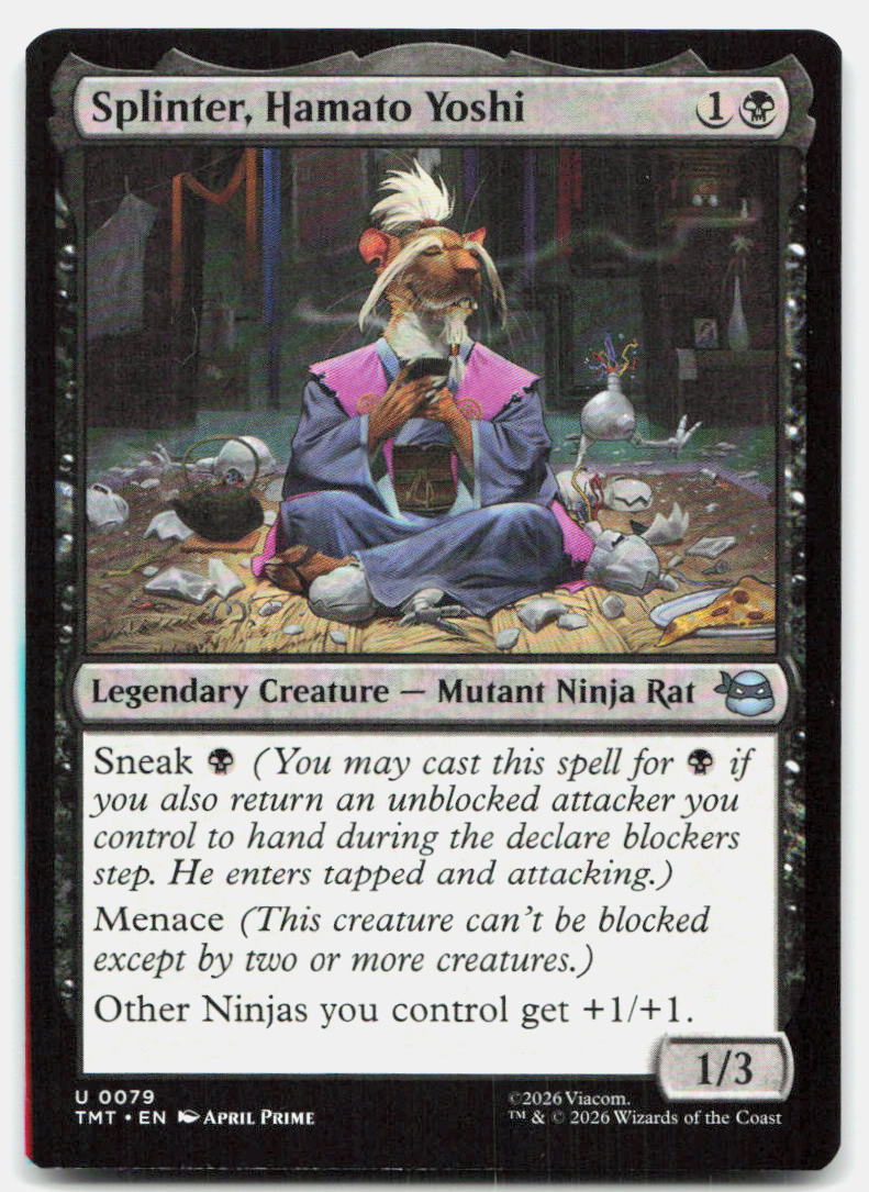 Splinter, Hamato Yoshi 0079 Teenage Mutant Ninja Turtles Magic: The Gathering