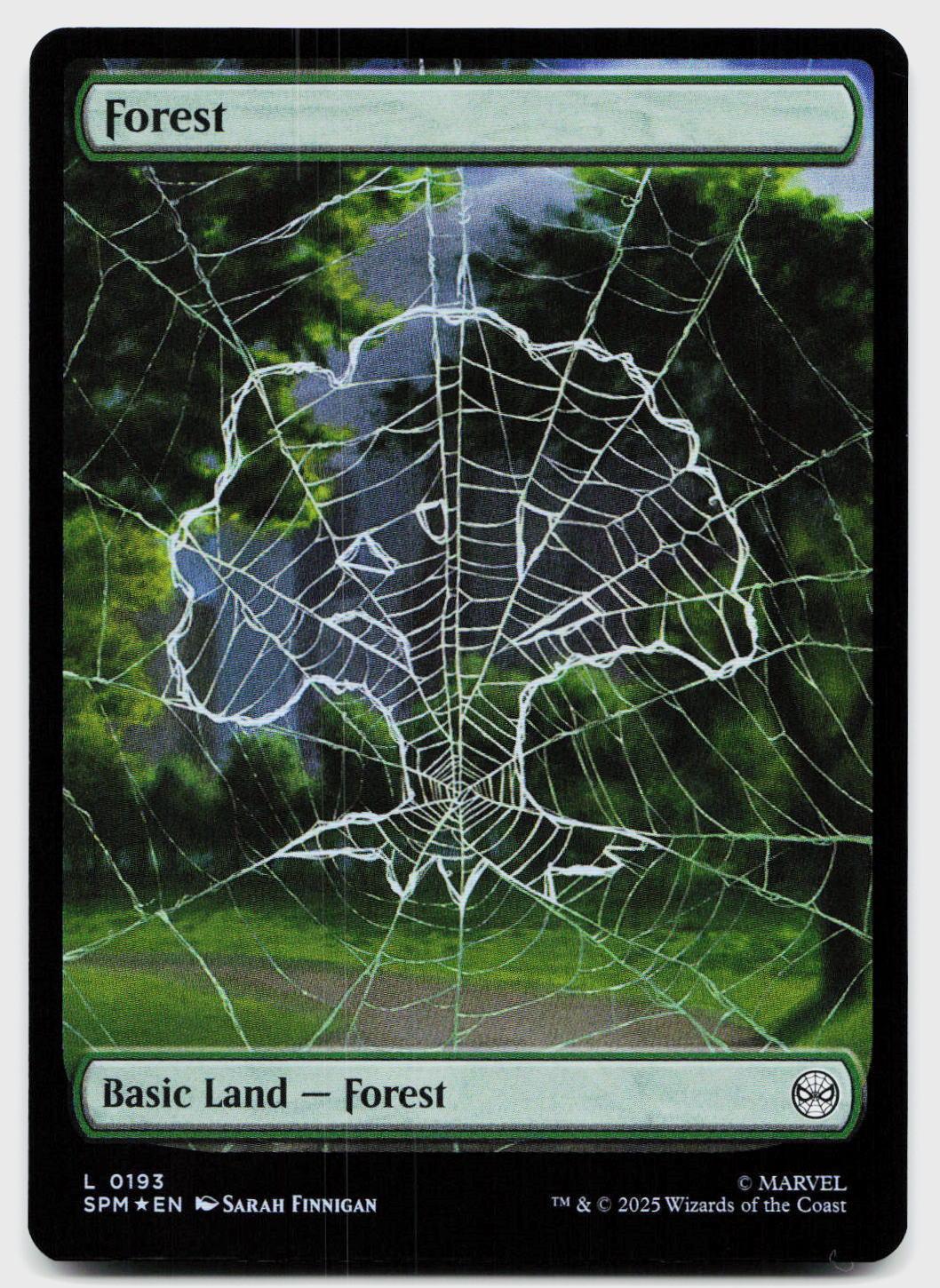 Forest (0193) 193 Land Marvel's Spider-Man Magic: The Gathering