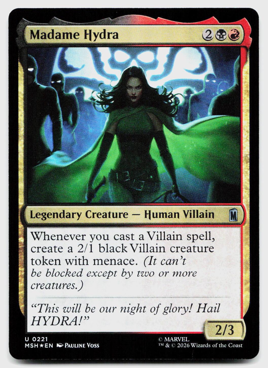 Madame Hydra 221 Uncommon Marvel Super Heroes Magic: The Gathering Foil