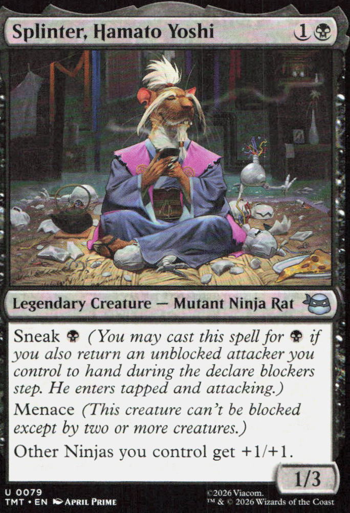 Splinter, Hamato Yoshi 0079 Teenage Mutant Ninja Turtles Magic: The Gathering