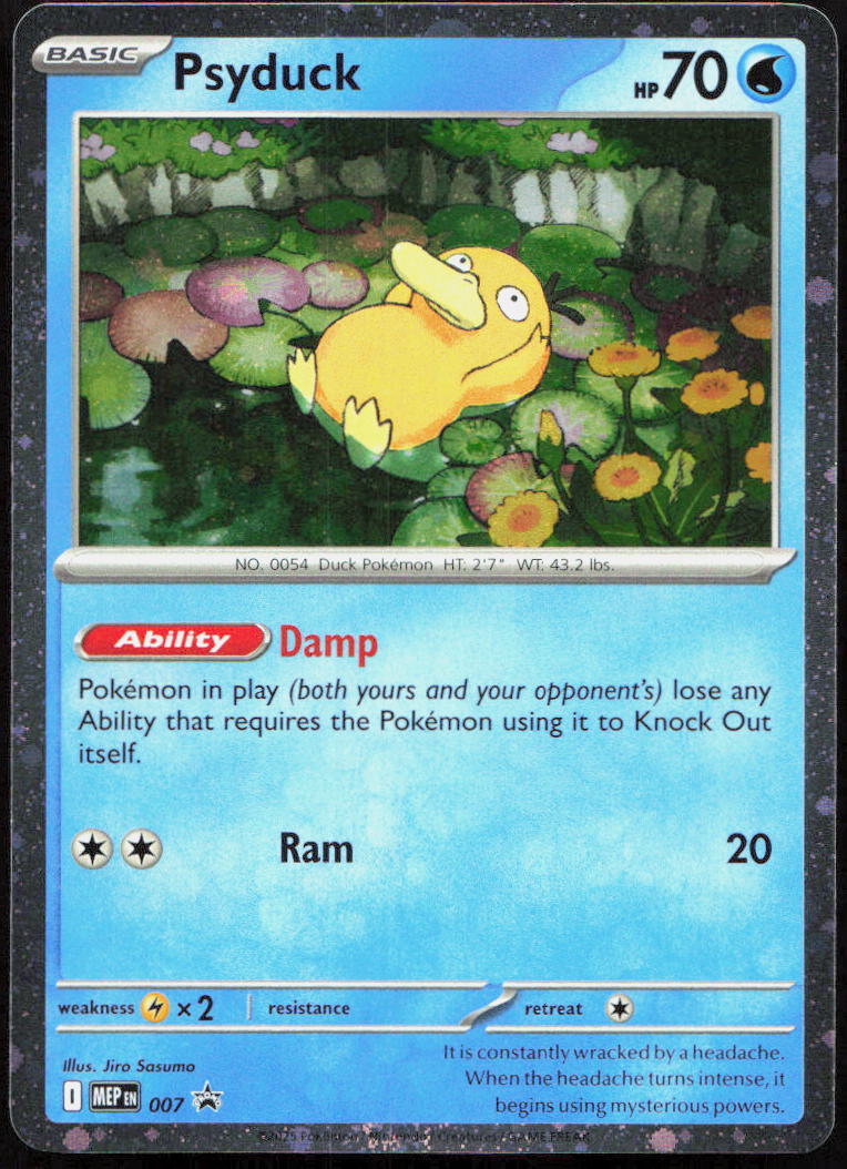 Psyduck 007 Holo Promo ME: Mega Evolution Black Star Promo Pokemon