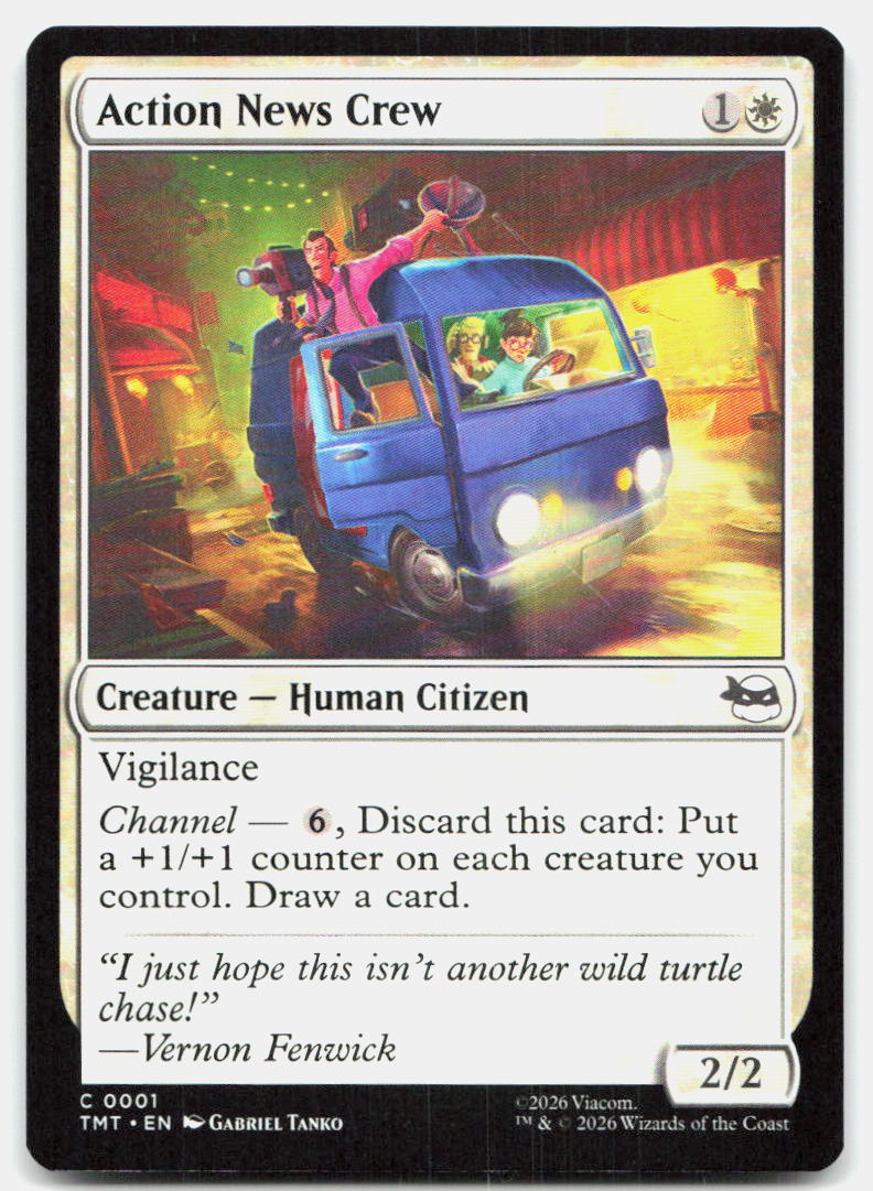 Action News Crew 0001 Common Teenage Mutant Ninja Turtles Magic: The Gathering