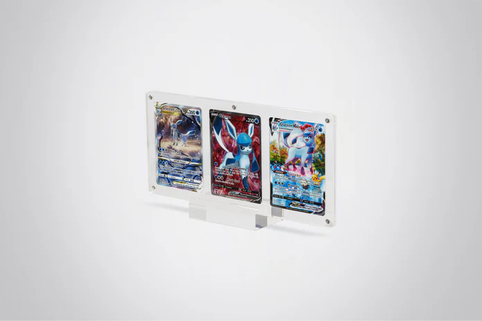 Triple Pokémon Card Display Case
