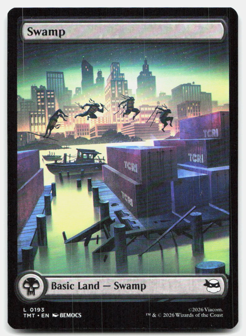 Swamp (0193) 0193 Land Teenage Mutant Ninja Turtles Magic: The Gathering