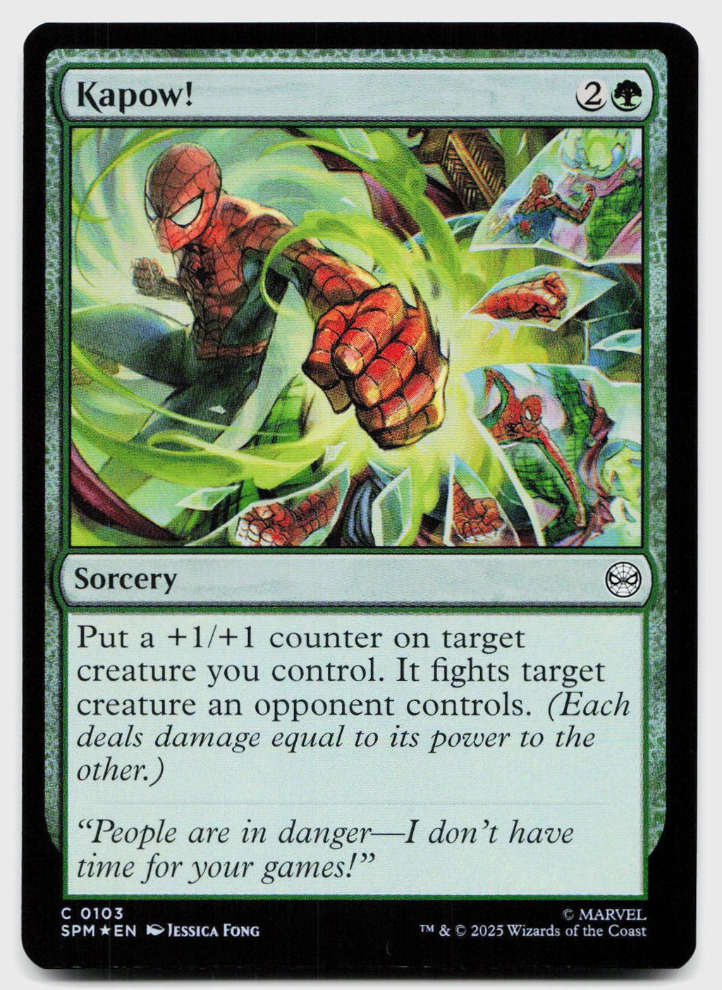 Kapow! 103 Common Marvel's Spider-Man Magic: The Gathering