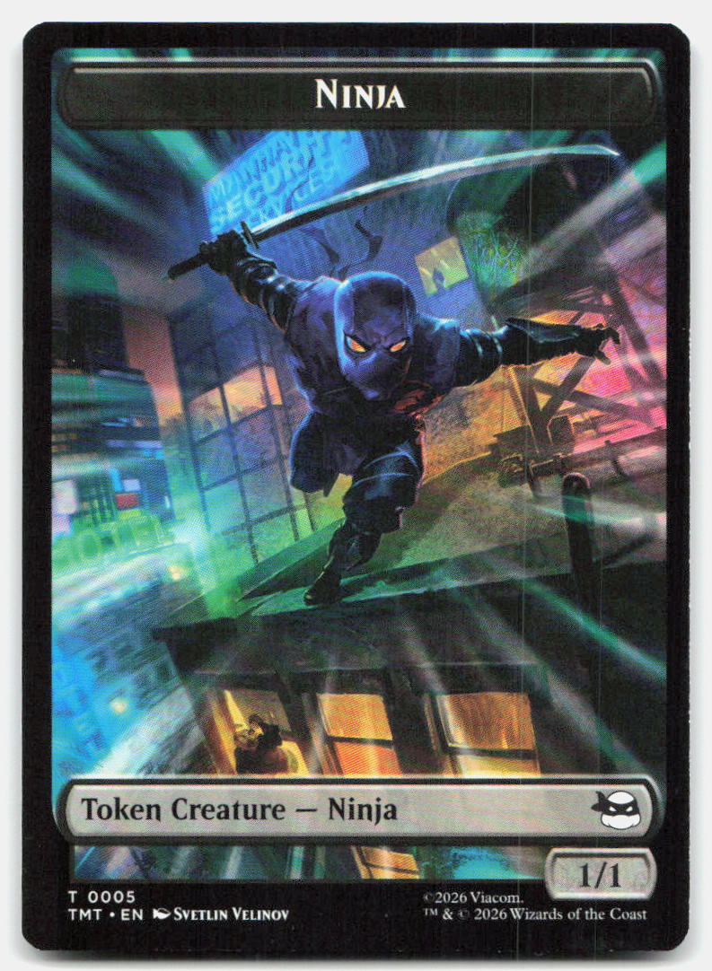 Mutagen // Food Double-Sided Token 9 // 8 Teenage Mutant Ninja Turtles MTG