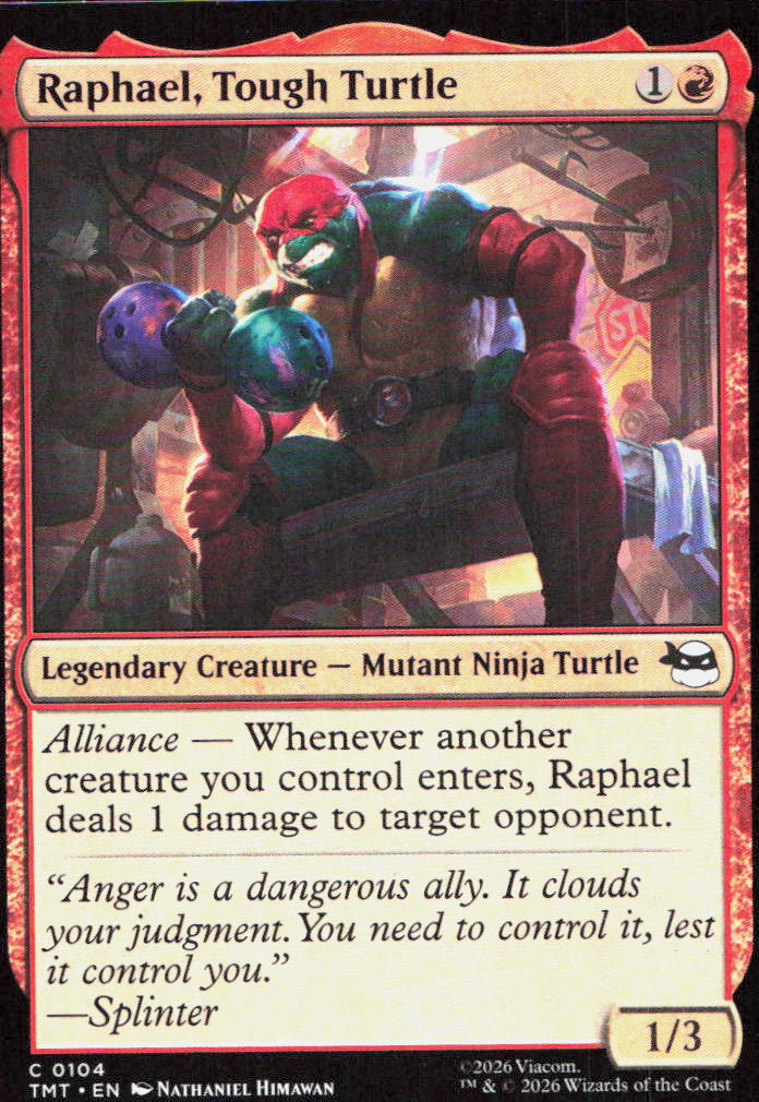 Raphael, Tough Turtle 0104 Teenage Mutant Ninja Turtles Magic: The Gathering