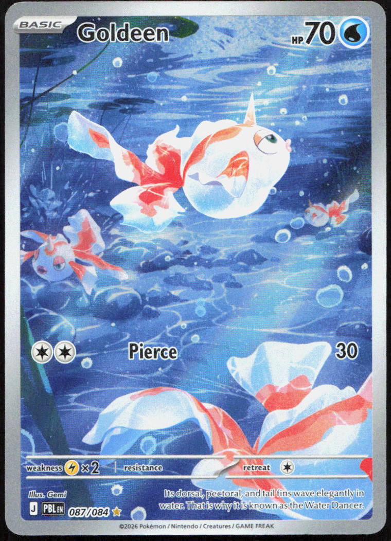 Goldeen 087/084 Illustration Rare Pitch Black Pokemon Holo