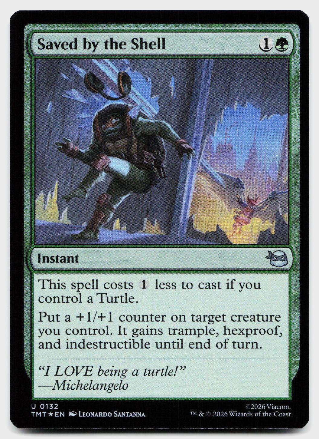 Saved by the Shell 0132 Teenage Mutant Ninja Turtles Magic: The Gathering Foil