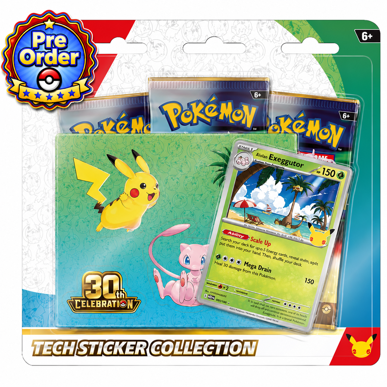 Pokémon TCG 30th Celebration Tech Sticker Blister (Coming Soon)