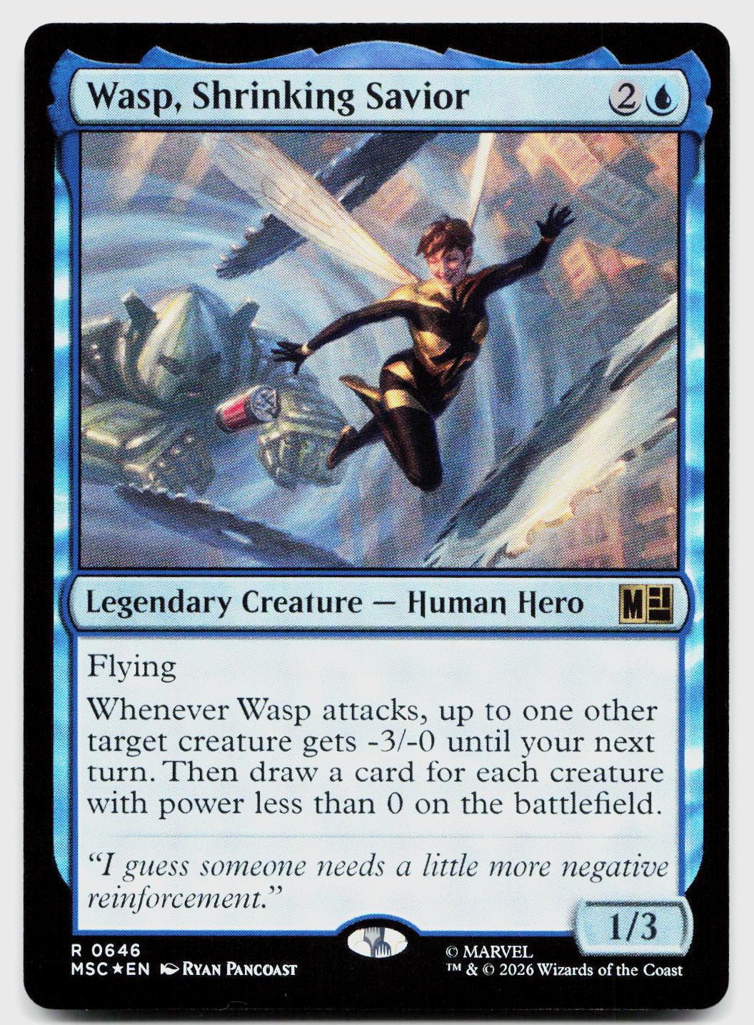 Wasp, Shrinking Savior 646 Commander: Marvel Super Heroes MTG Foil