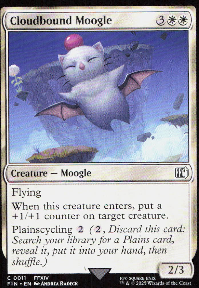 Cloudbound Moogle 11 Common FINAL FANTASY Magic: The Gathering