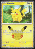 Pikachu 023/128 Holo Pikachu Rare ME: 30th Celebration Pokemon