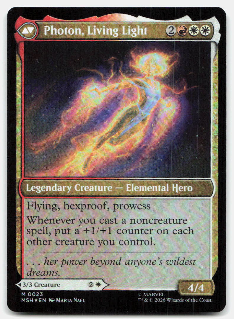 Monica Rambeau 23 Mythic Marvel Super Heroes Magic: The Gathering