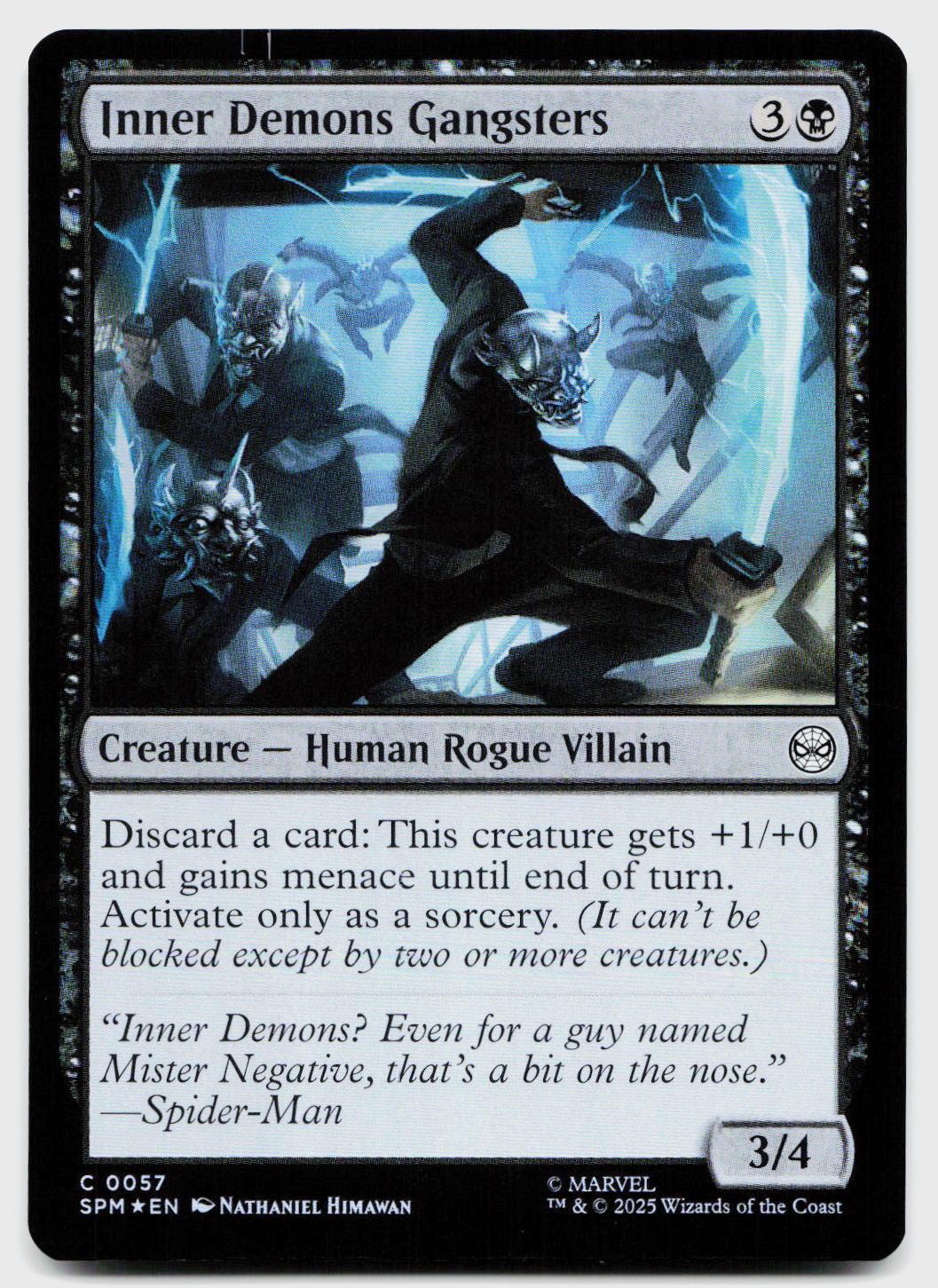 Inner Demons Gangsters 57 Common Marvel's Spider-Man Magic: The Gathering