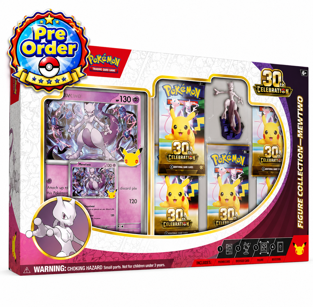 Pokémon TCG 30th Celebration Figure Collection Mew / Mewtwo (Coming Soon)