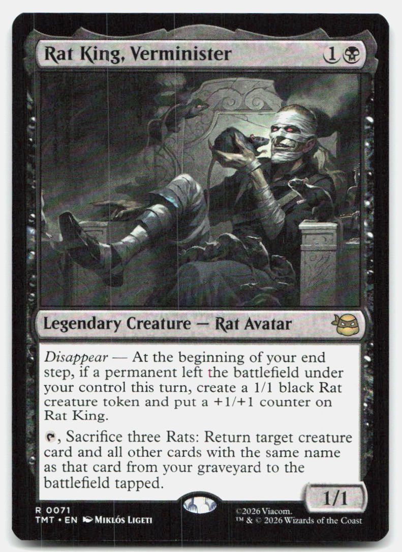 Rat King, Verminister 0071 Teenage Mutant Ninja Turtles Magic: The Gathering