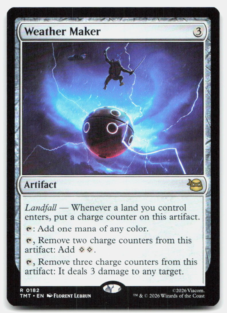 Weather Maker 0182 Rare Teenage Mutant Ninja Turtles Magic: The Gathering