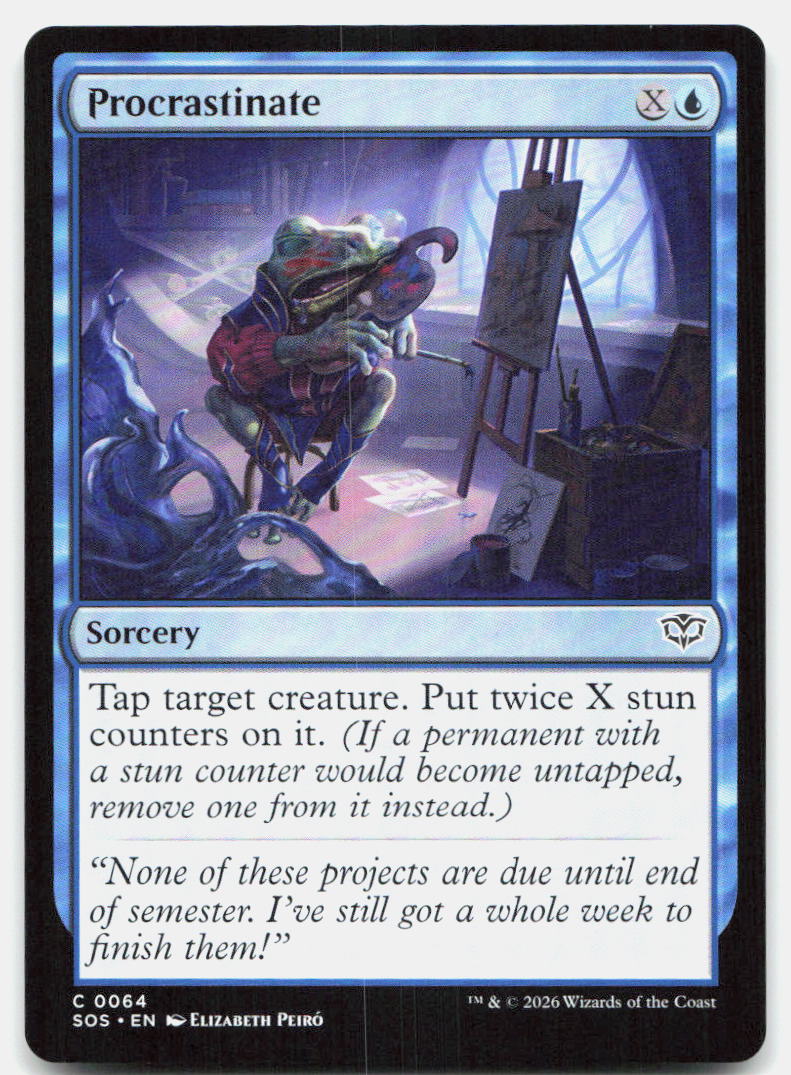 Procrastinate 64 Common Secrets of Strixhaven Magic: The Gathering