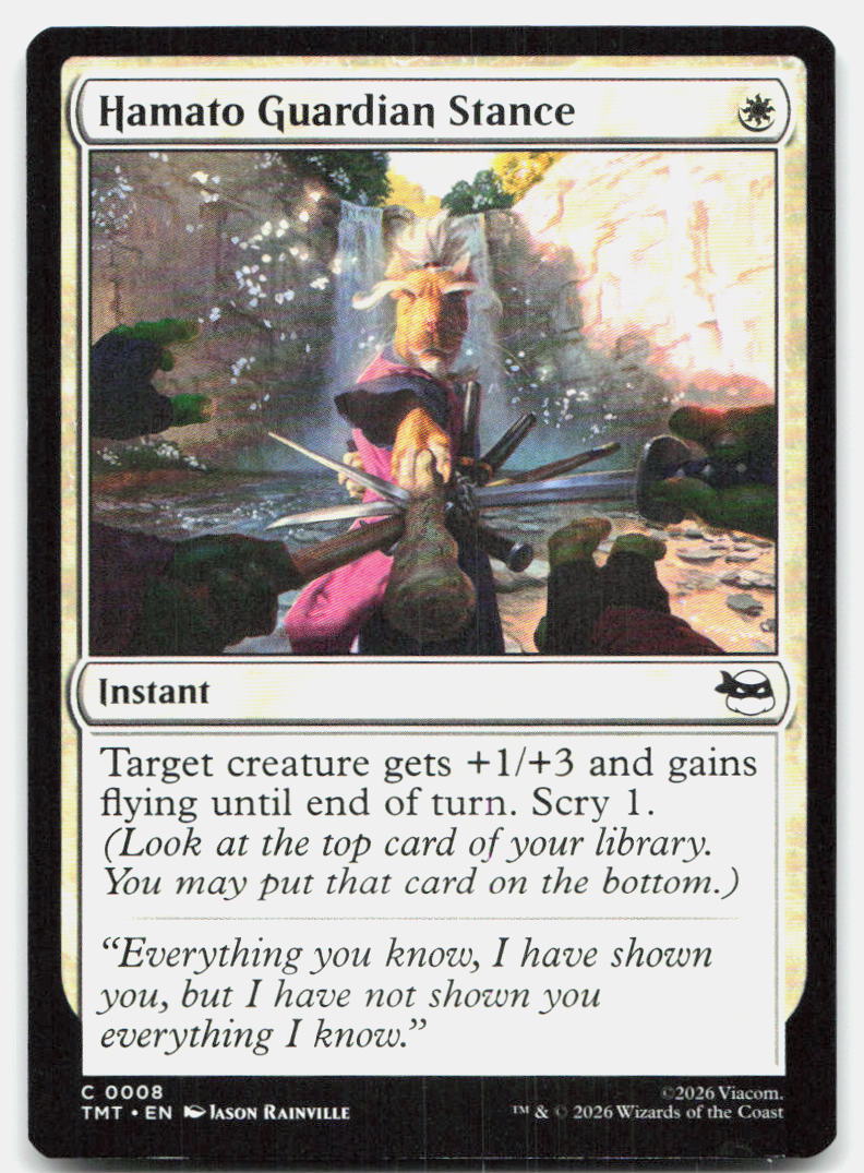 Hamato Guardian Stance 0008 Teenage Mutant Ninja Turtles Magic: The Gathering