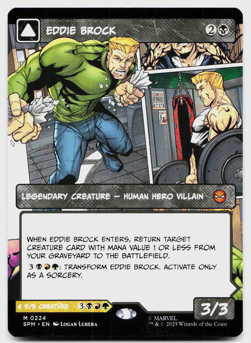 Eddie Brock (0224) (Borderless) 224 Marvel's Spider-Man Magic: The Gathering