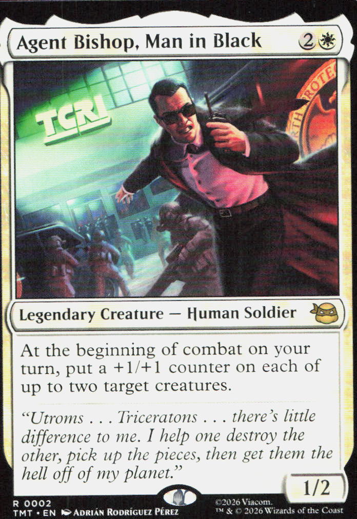 Agent Bishop, Man in Black 0002 Teenage Mutant Ninja Turtles MTG