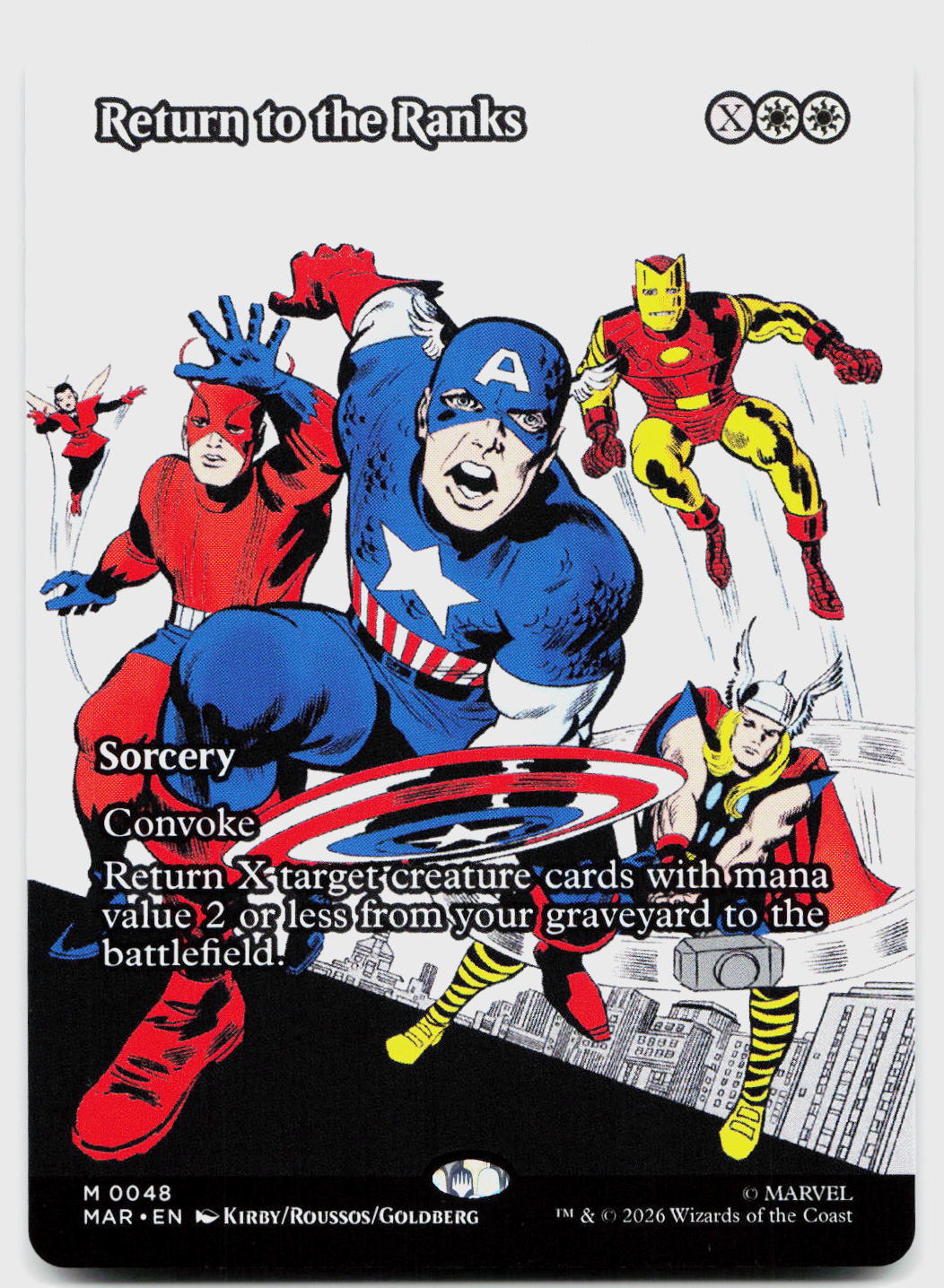 Return to the Ranks (Borderless) 48 Marvel Universe Eternal-Legal MTG