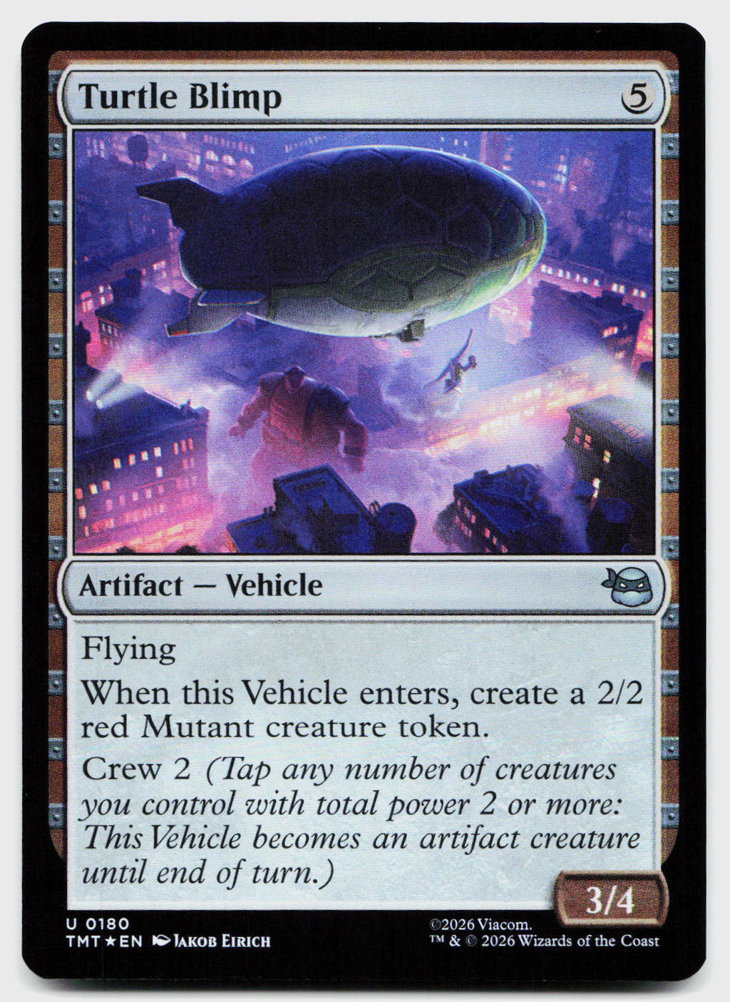Turtle Blimp 0180 Teenage Mutant Ninja Turtles Magic: The Gathering Foil
