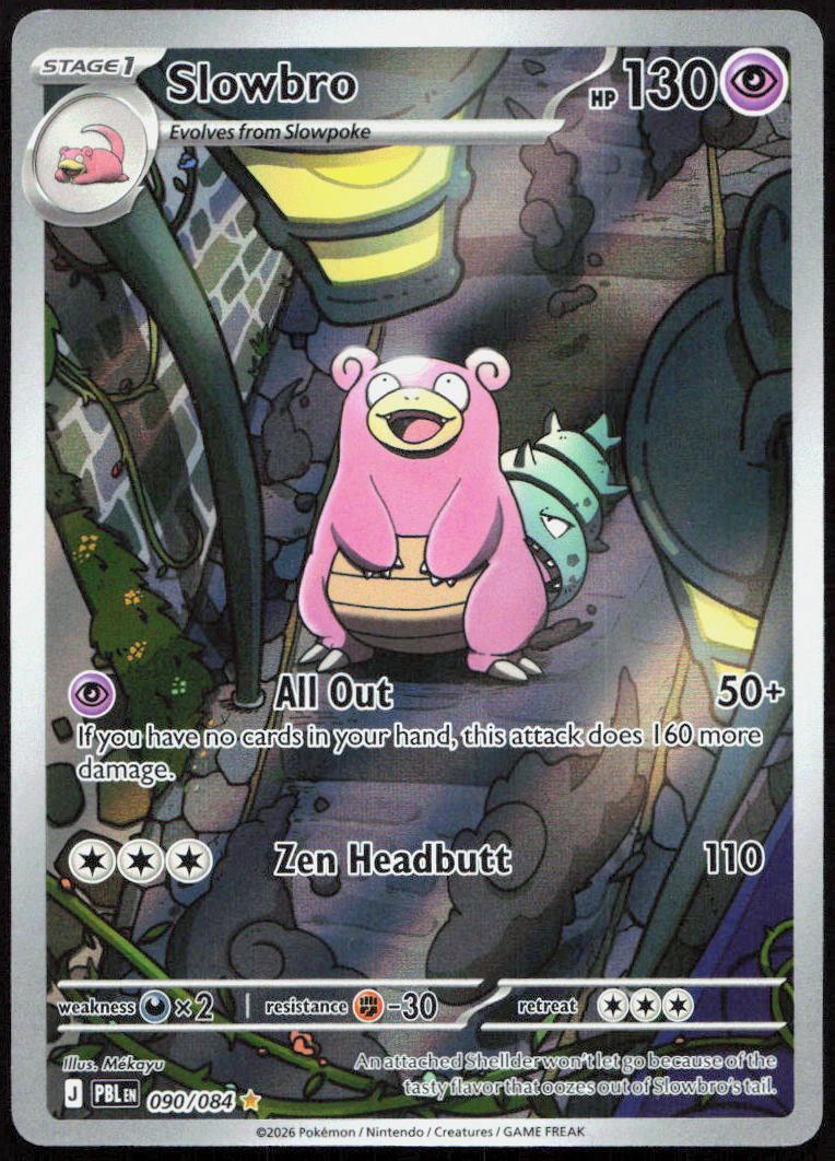 Slowbro 090/084 Illustration Rare Pitch Black Pokemon Holo