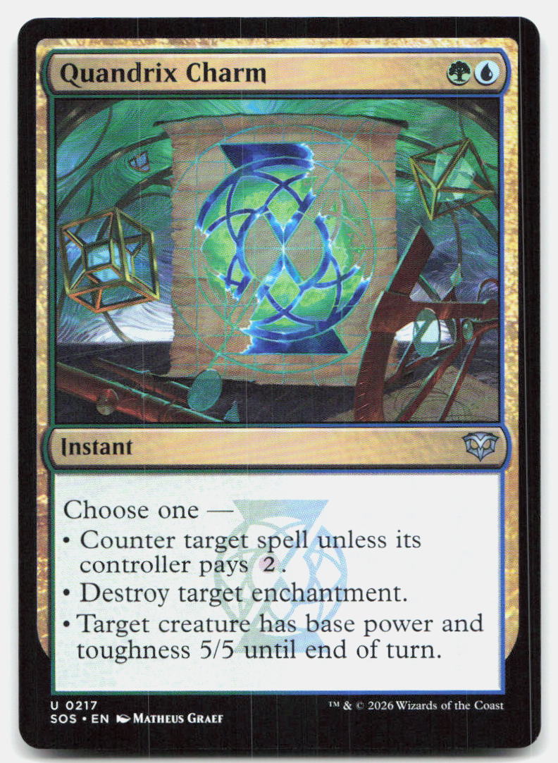Quandrix Charm 217 Uncommon Secrets of Strixhaven Magic: The Gathering