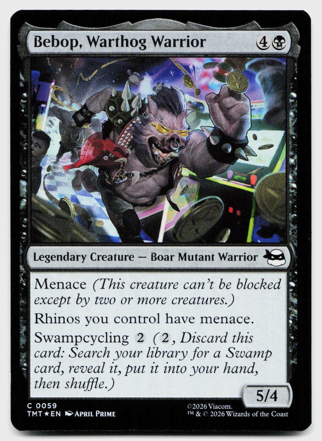 Bebop, Warthog Warrior 0059 Teenage Mutant Ninja Turtles MTG Foil