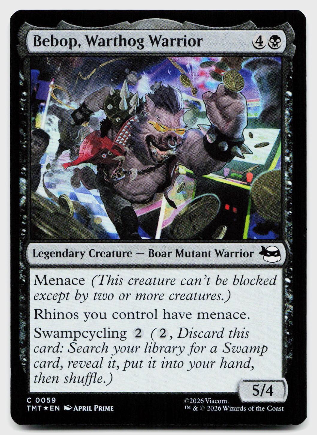 Bebop, Warthog Warrior 0059 Teenage Mutant Ninja Turtles MTG Foil