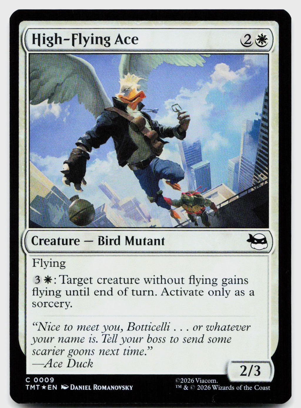 High-Flying Ace 0009 Teenage Mutant Ninja Turtles Magic: The Gathering Foil