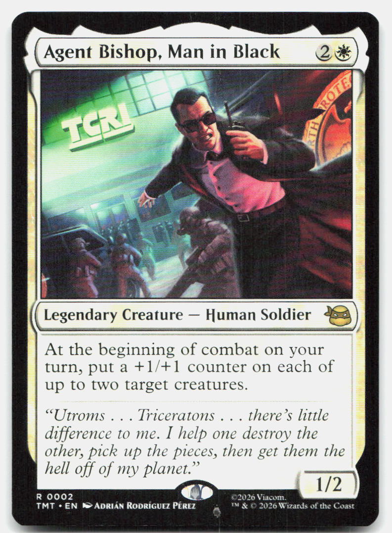 Agent Bishop, Man in Black 0002 Teenage Mutant Ninja Turtles MTG