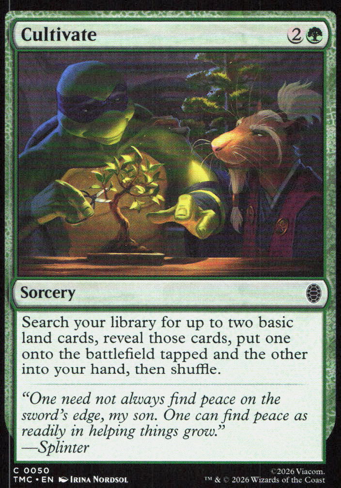 Cultivate 50 Commander: Teenage Mutant Ninja Turtles Magic: The Gathering