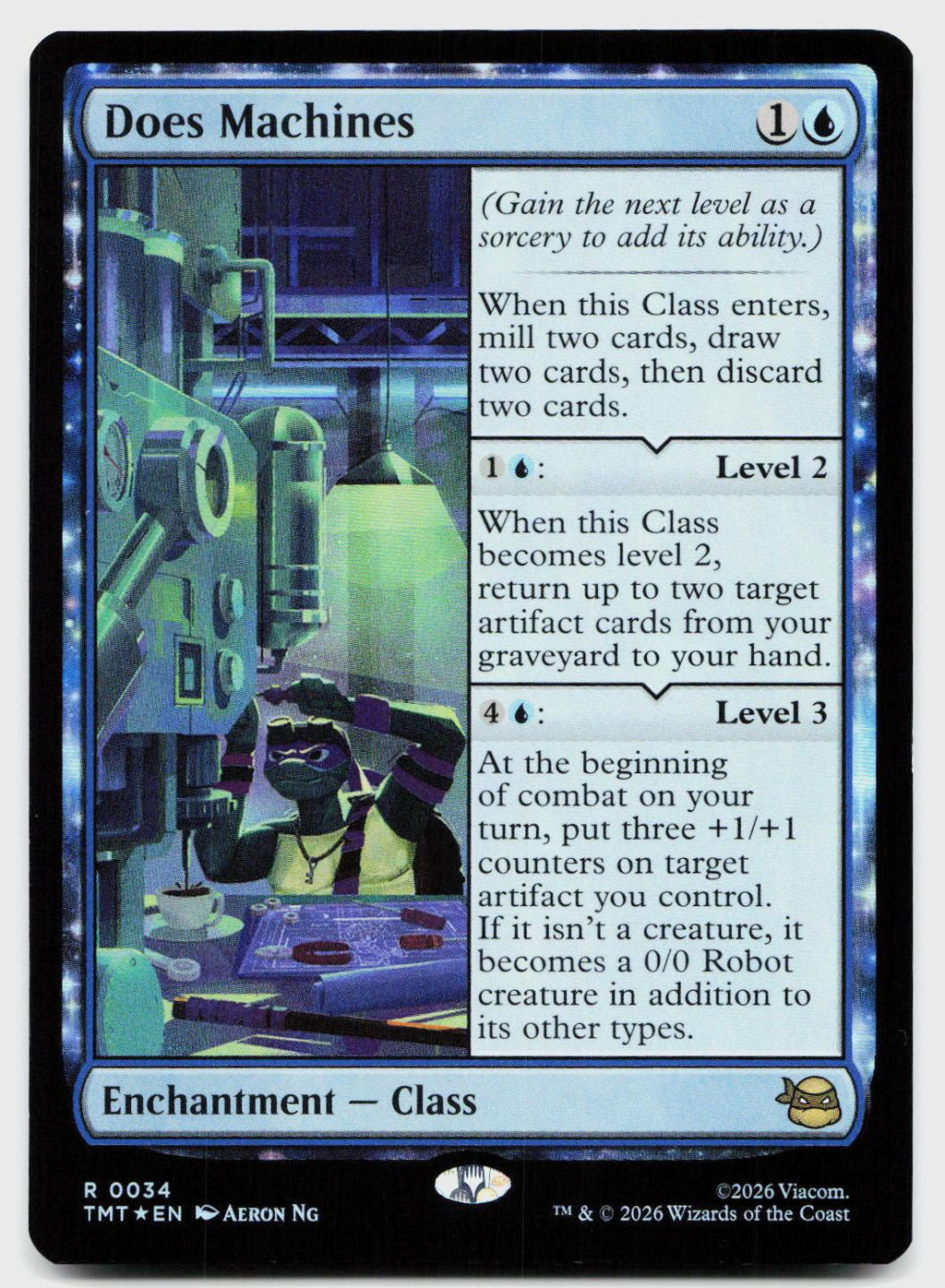 Does Machines 0034 Rare Teenage Mutant Ninja Turtles Magic: The Gathering Foil