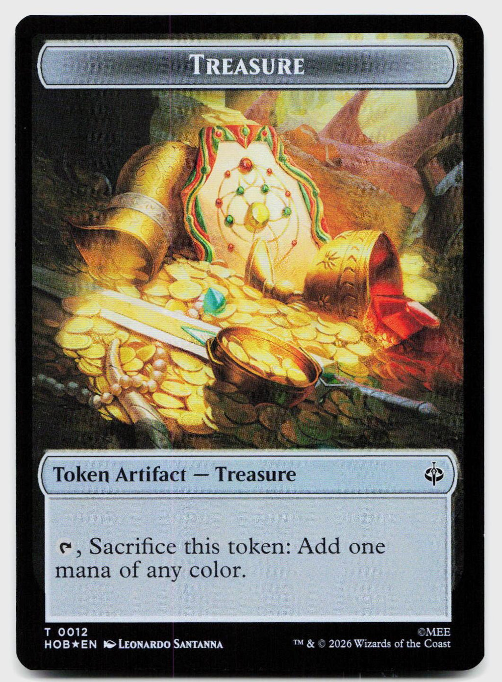 Goblin Army (0003) // Treasure (0012) Double-Sided Token 3 // 12 The Hobbit MTG