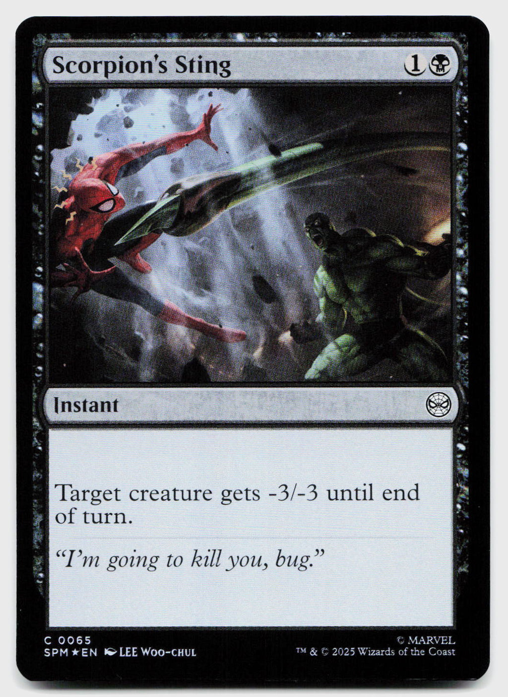 Scorpion's Sting 65 Common Marvel's Spider-Man Magic: The Gathering