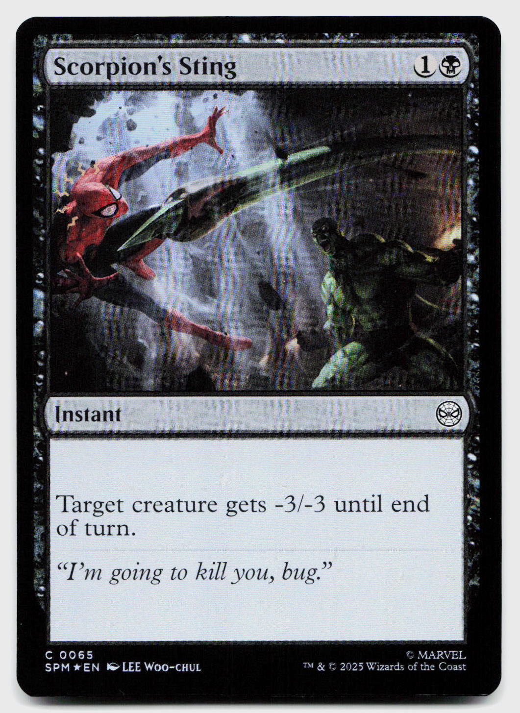 Scorpion's Sting 65 Common Marvel's Spider-Man Magic: The Gathering