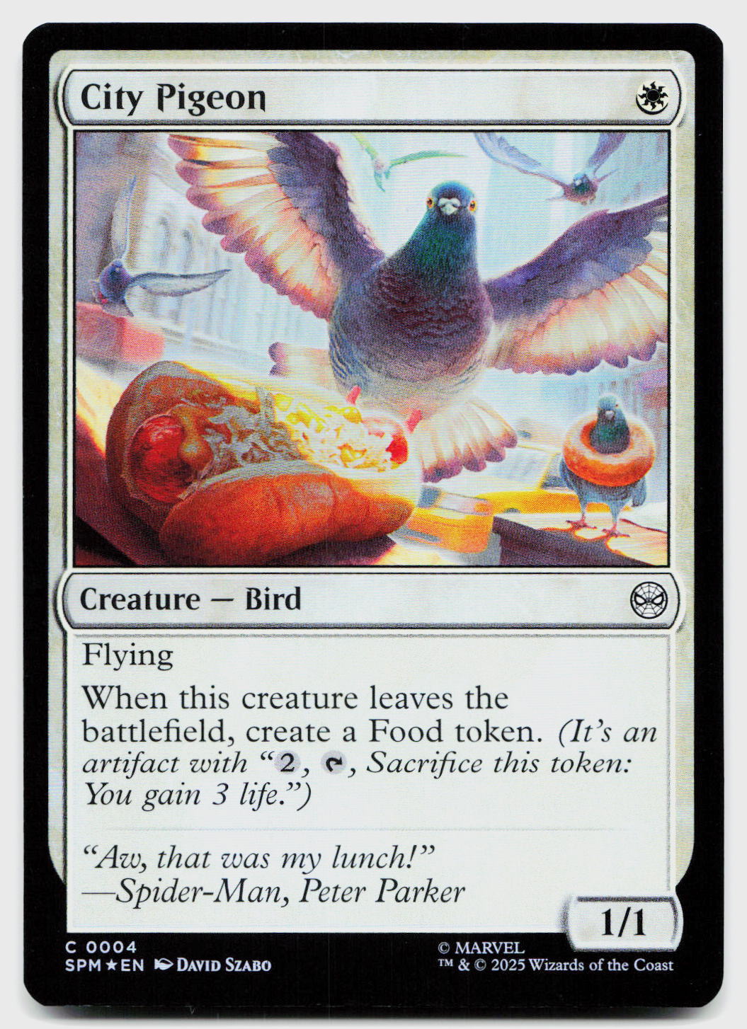 City Pigeon 4 Common Marvel's Spider-Man Magic: The Gathering