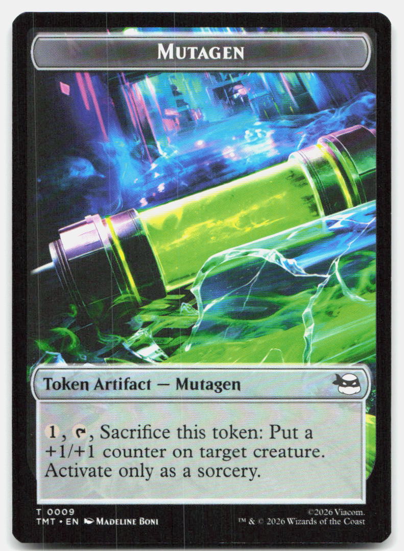 Mutagen // Food Double-Sided Token 9 // 8 Teenage Mutant Ninja Turtles MTG