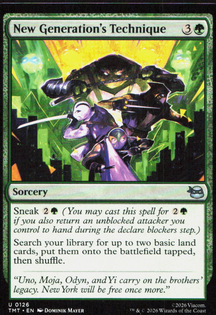 New Generation's Technique 0126 Teenage Mutant Ninja Turtles MTG