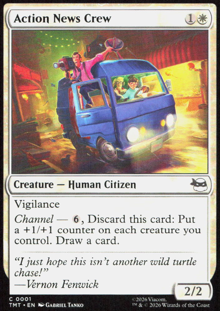 Action News Crew 0001 Common Teenage Mutant Ninja Turtles Magic: The Gathering