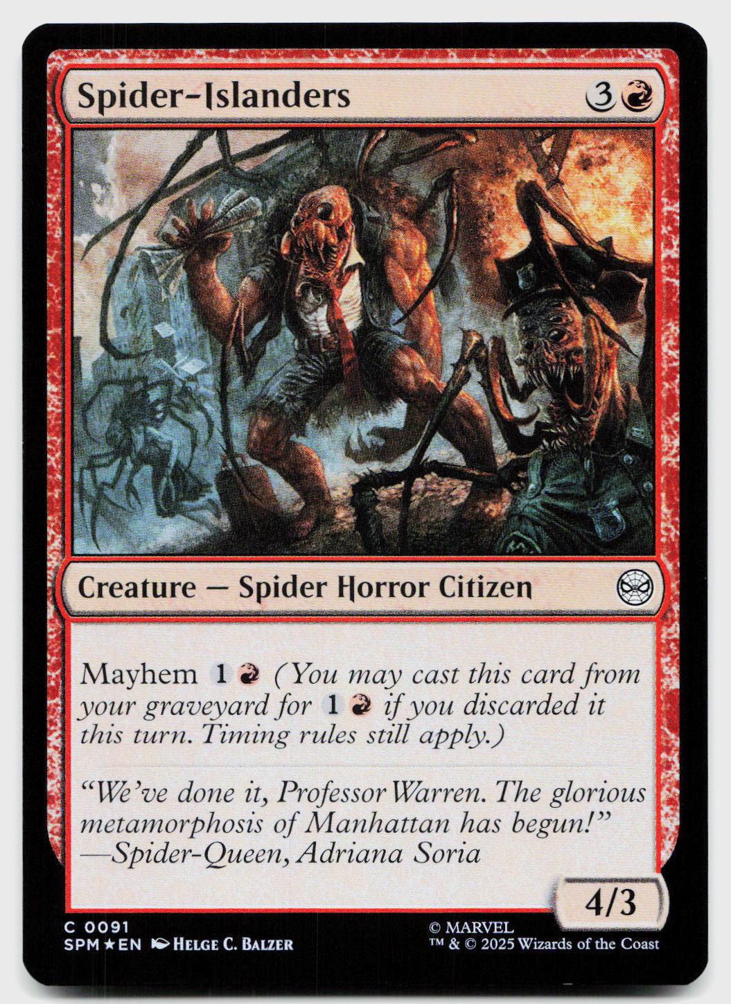 Spider-Islanders 91 Common Marvel's Spider-Man Magic: The Gathering
