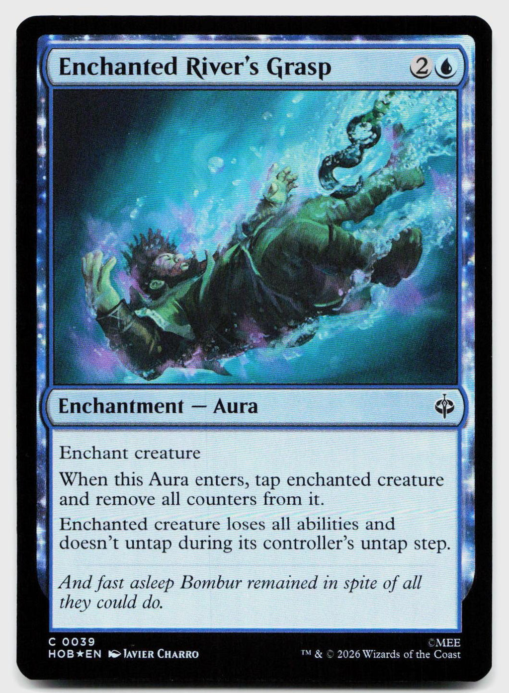Enchanted River's Grasp 39 Common The Hobbit Magic: The Gathering Foil
