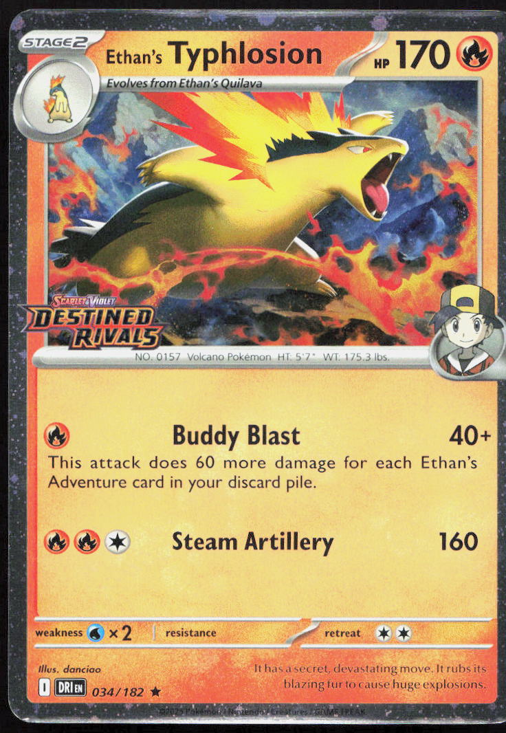 Ethan's Typhlosion 034/182 Holo Miscellaneous Cards & Products Pokémon