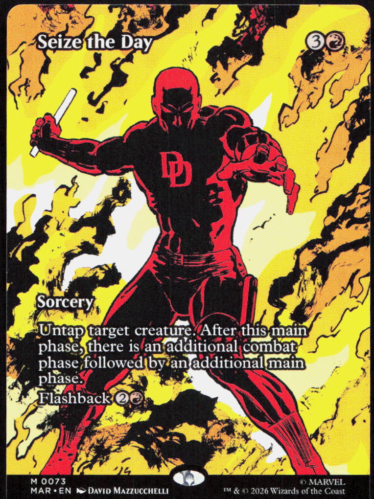 Seize the Day (Borderless) 73 Marvel Universe Eternal-Legal Magic: The Gathering