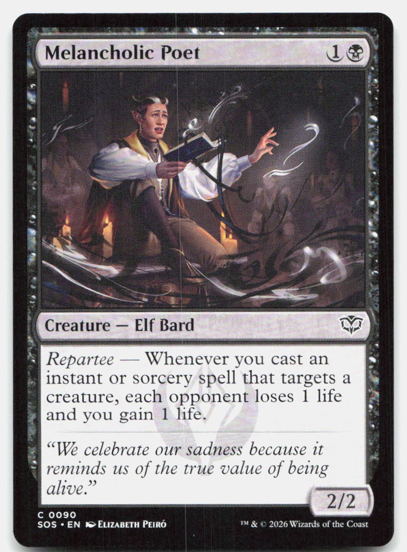 Melancholic Poet 90 Common Secrets of Strixhaven Magic: The Gathering