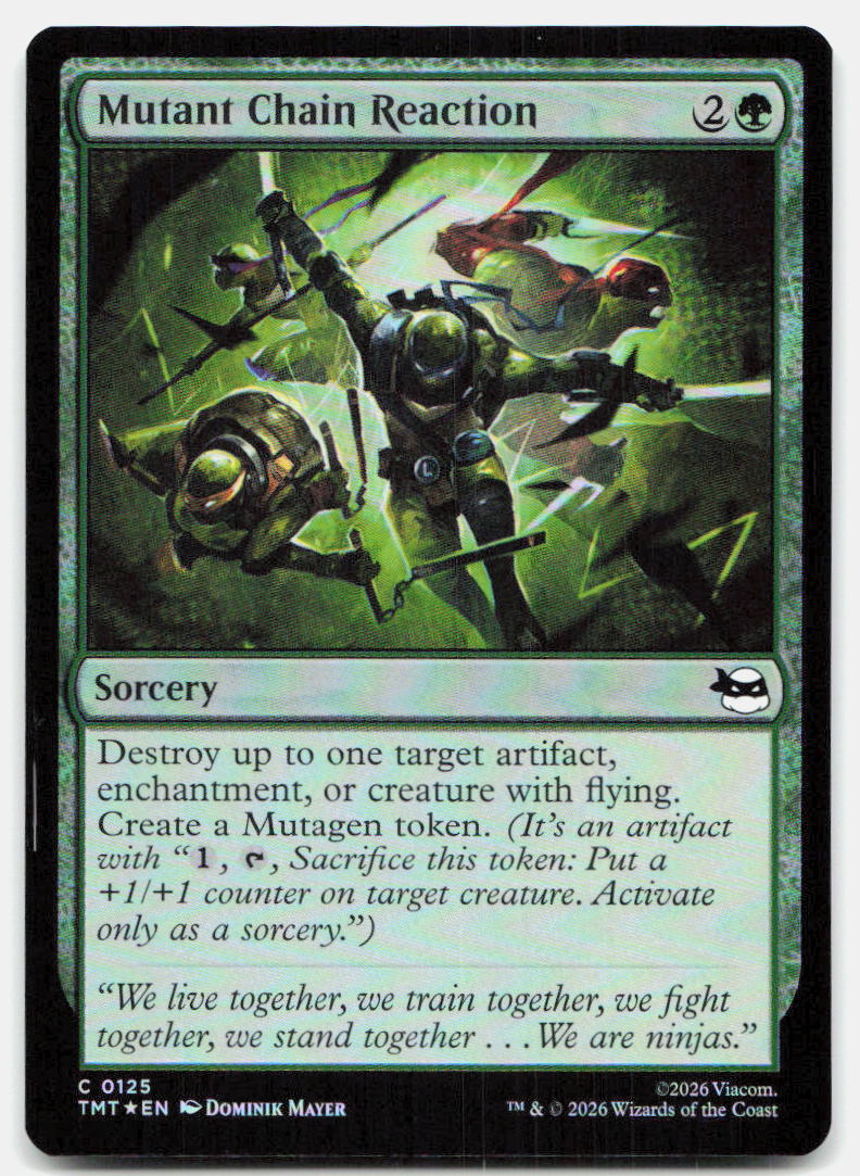 Mutant Chain Reaction 0125 Teenage Mutant Ninja Turtles Magic: The Gathering