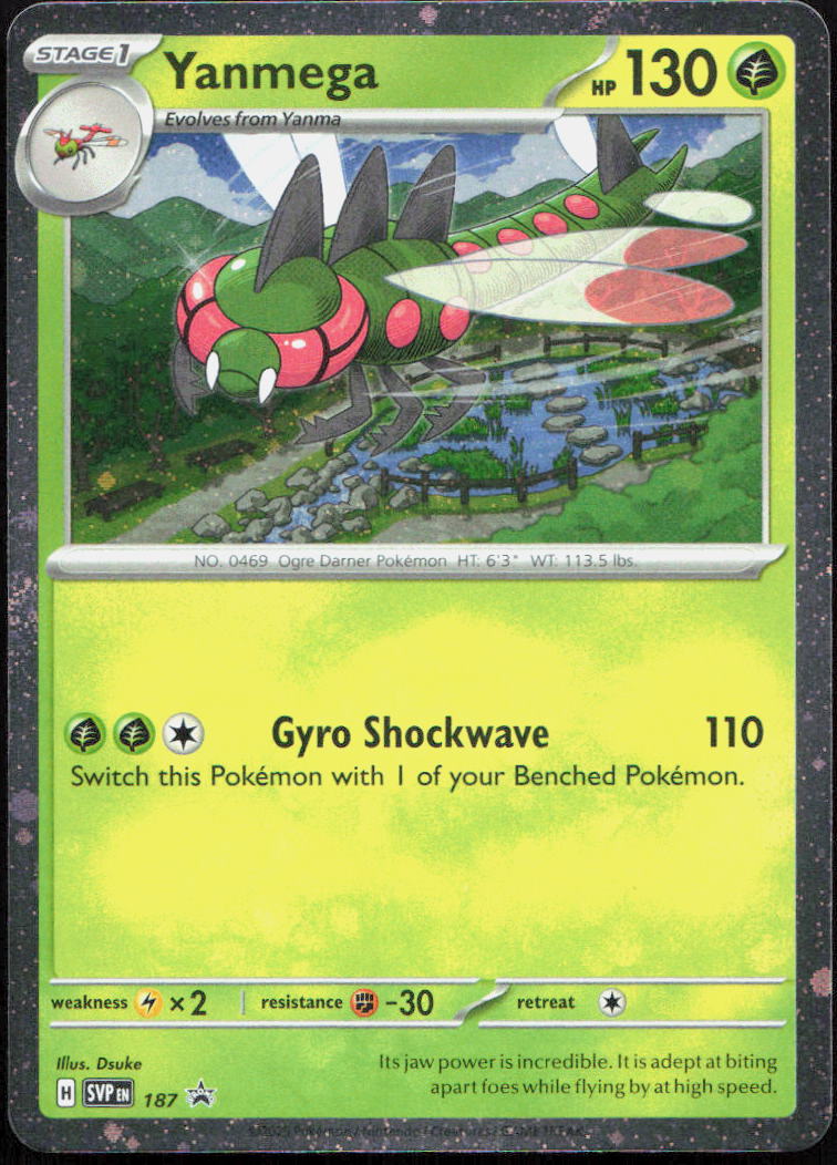 Yanmega (Cosmos Holo) 187 Promo Scarlet & Violet Black Star Promo Pokémon